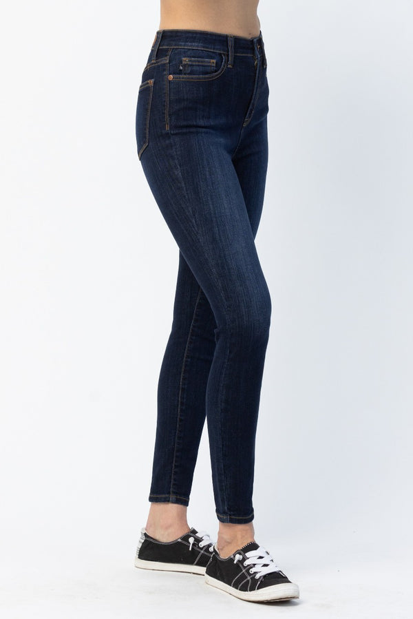 Judy Blue High Waist Navy w/Back Phone Yoke Seam Skinny