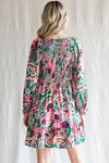 Paisley Print Chiffon Dress