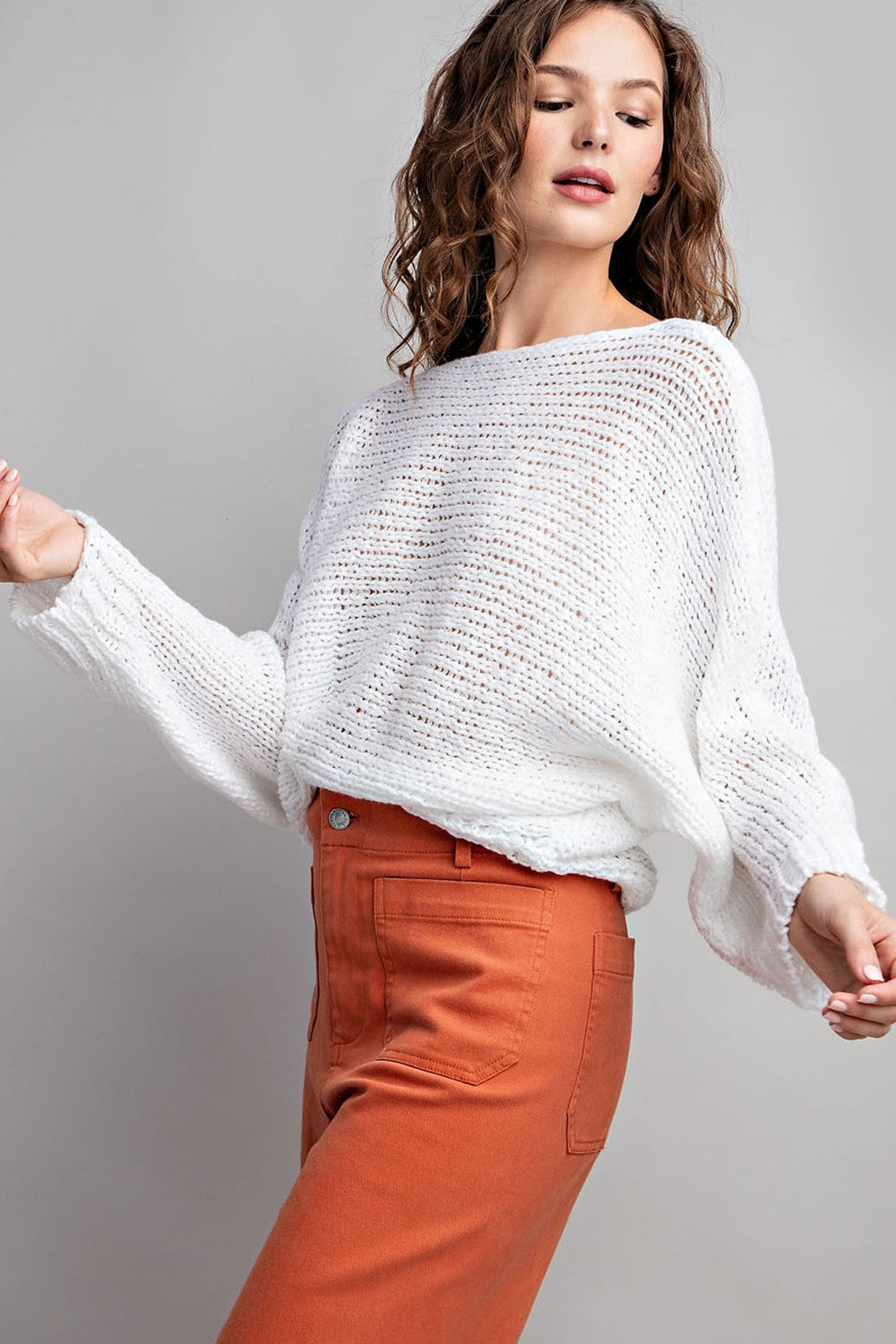 Loose Fit Knit Top - 3 Colors