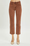 Risen Mid Rise Straight Crop Pants - Curvy Size