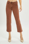 Risen Mid Rise Straight Crop Pants - Curvy Size