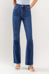 Vervet High Rise Raw Hem Bootcut Jeans - Curvy Size