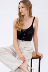 Xmas July  Button Down Knit Cami - 3 Colors