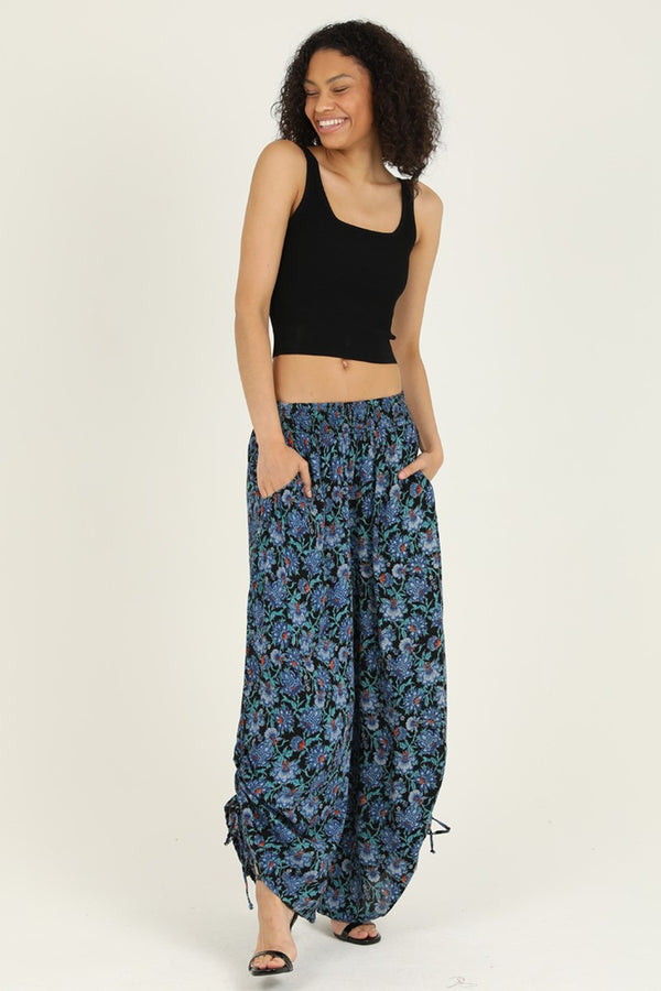 Angie Side Cinch Wide Leg Pants