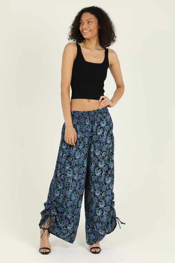 Angie Side Cinch Wide Leg Pants