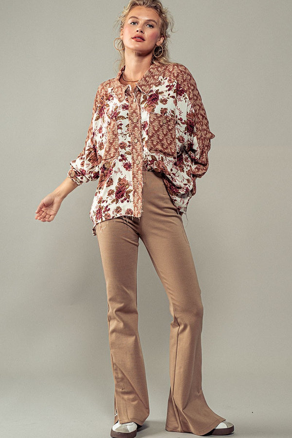 Floral Illusion Printed Shirt