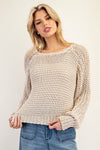 eesome Crochet Long Sleeve Sweater