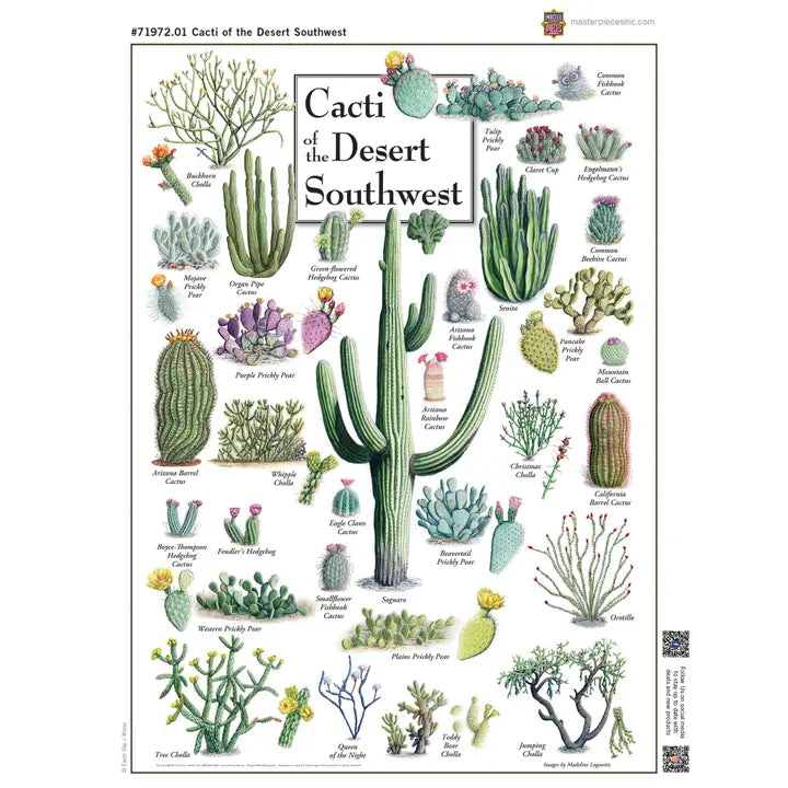 Cacti of the Desert Southwest 1000 Piece Puzzle