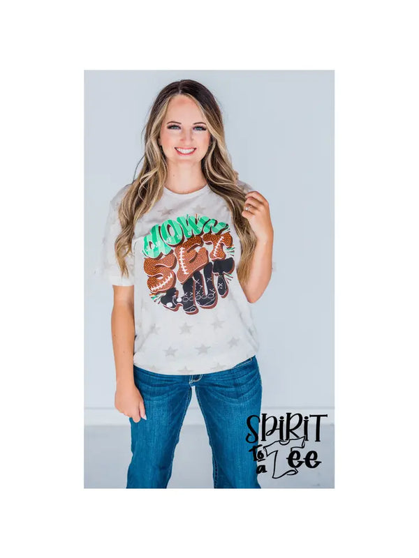 GAME DAY Down Set Hut Football Star Tee