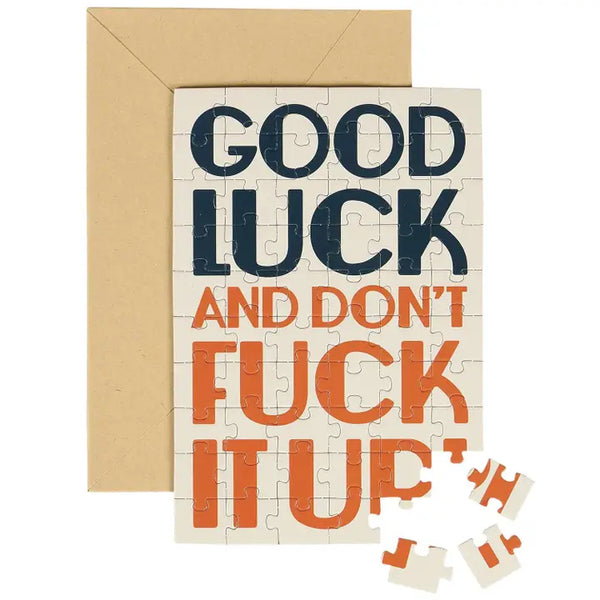 Good Luck Puzzle Card