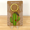 Cactus Saguaro Enamel Keychain