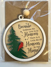 Heaven in our Home Christmas Ornament - 2 Colors