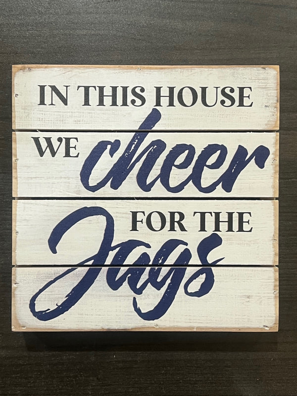 Jags 6" wood sign