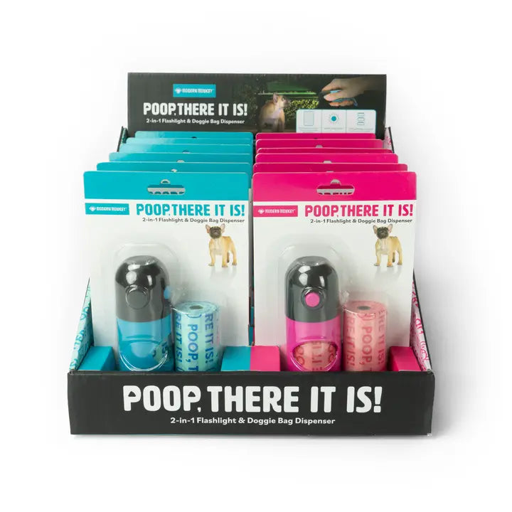 Poop, There It Is! 2-in-1 Flashlight & Doggie Bag Dispenser