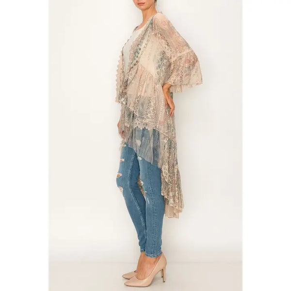 Lace Cardigan Duster