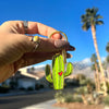 Cactus Saguaro Enamel Keychain