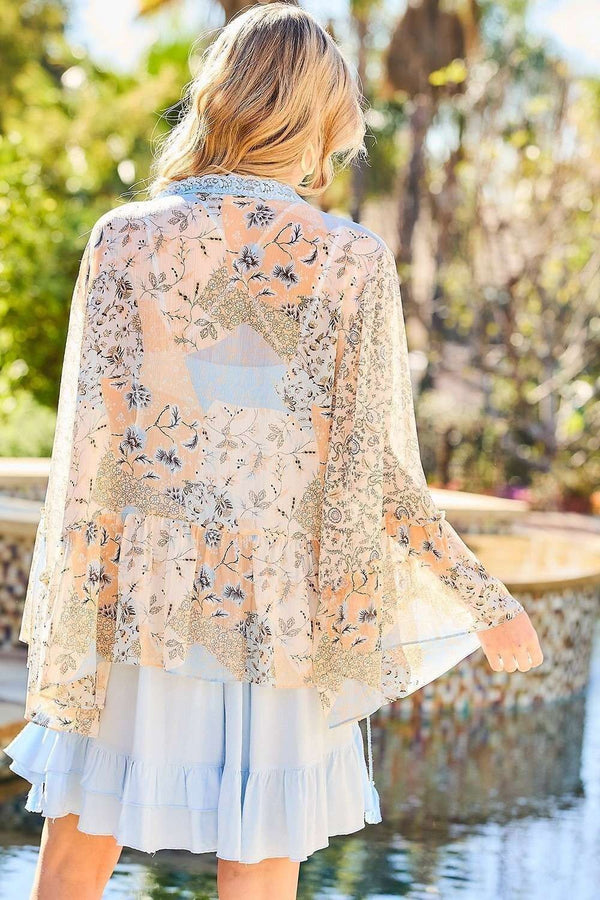 Lace kimono jacket hotsell