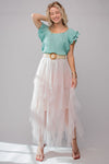 Easel Make A Statement Ballerina Maxi Skirt