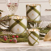 X Frasier Fir Frosted Plaid Medium Candle