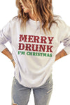 Merry Drunk I'm Christmas Graphic Sweatshirt