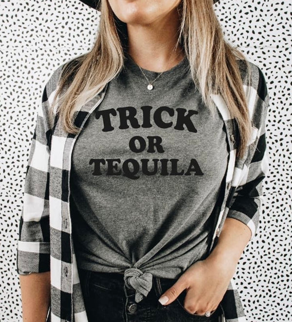 Halloween Trick or Tequila - Graphic Tee